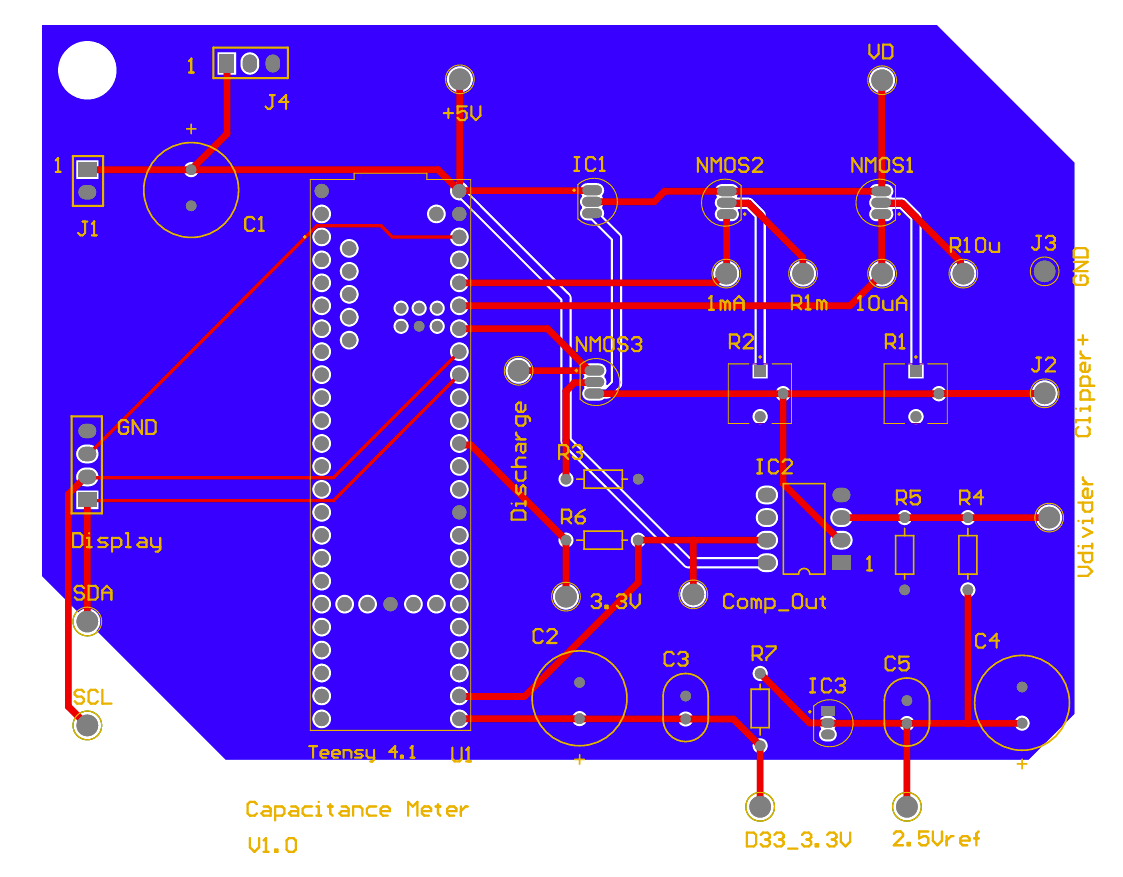 Capacitance Meter Top and Bottom Layer