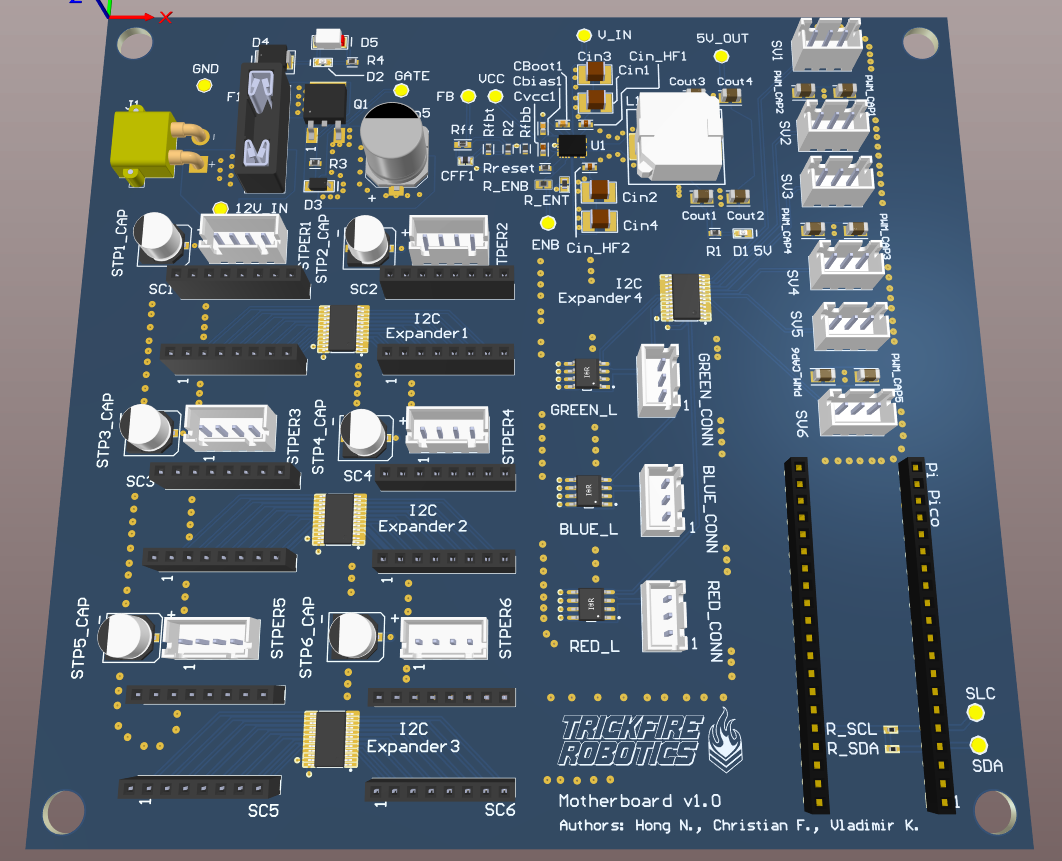 Rover Main Control PCB Board View